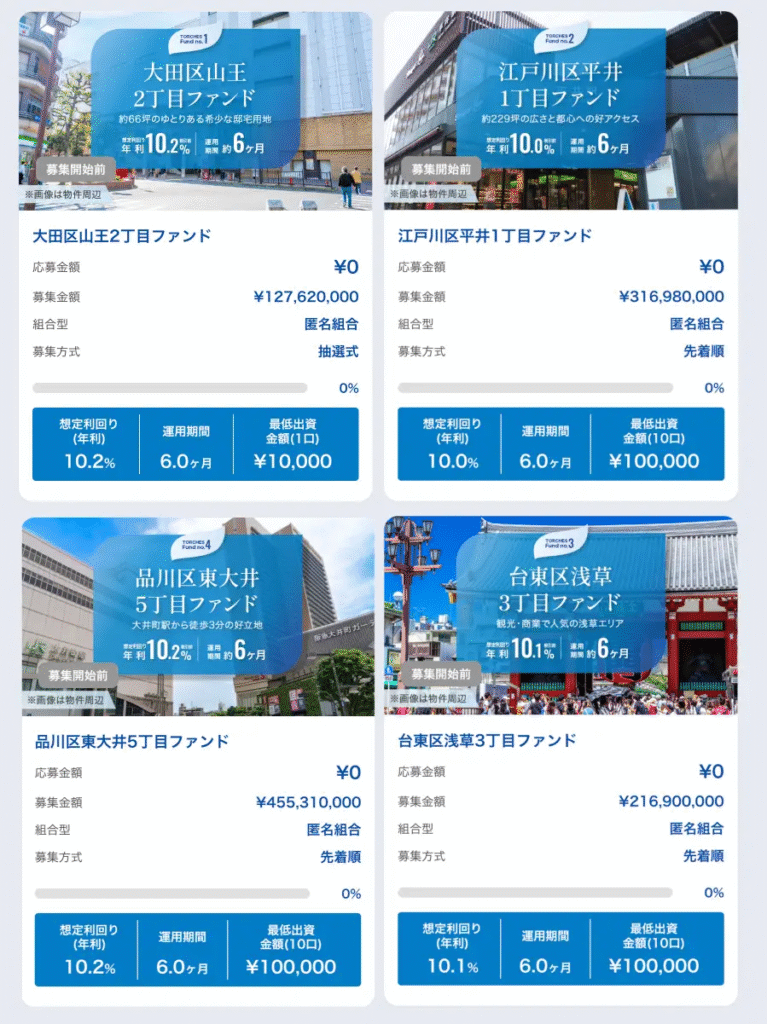 【12/1解禁】TRCHES(トーチーズ)の新ファンド4本が同時スタート!“優先投資の独占チャンス”